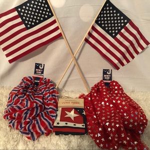 Patriotic Infinity Scarves and Bandanas
